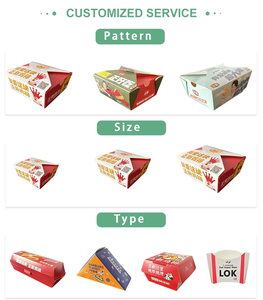 Emballage <span class=keywords><strong>de</strong></span> boîte à <span class=keywords><strong>sandwich</strong></span> frit personnalisé en carton <span class=keywords><strong>blanc</strong></span> imprimé à prix réduit boîtes à salade pour pizzas frites <span class=keywords><strong>poulet</strong></span> fast-food - Product Image 3