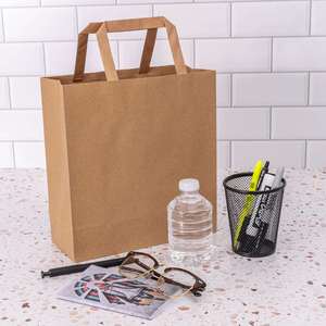 Caja de Papel Kraft para Envasado de Alimentos y Bolsa de Café con Asa Plana, Precio Competitivo, Proveedor de Confianza - Product Image 2