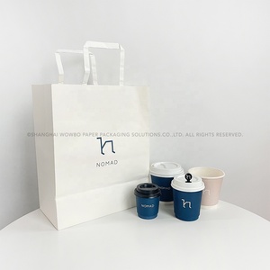 Vasos de papel impresos personalizados respetuosos con el medio ambiente con logotipo biodegradable compostable PLA recubierto para cero residuos evento tazas al por mayor a granel - Product Image 4