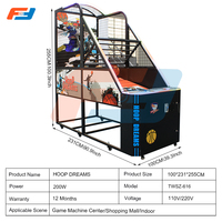 Machine de jeu d'arcade de basket-ball électronique à monnayeur avec comptage des points