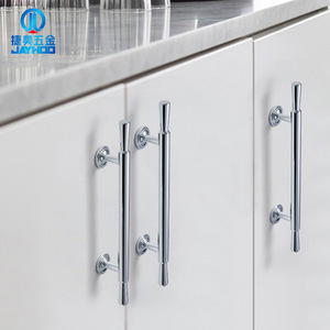JAYHOO Cabinet <b>Door</b> <b>Handles</b> Brass Bright Chrome Bar Shape European Style Wardrobe Drawer <b>Pulls</b> Durable - Product Image 3