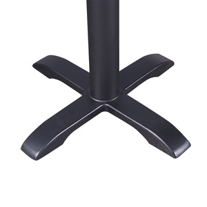 Base de table en fonte noire sur mesure, design industriel rond, mobilier de restaurant durable pour tables à manger - Product Image 3