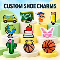 Accessoires de chaussures personnalisés en usine, livraison rapide, accessoires de chaussures imperméables mignons pour filles, accessoires de chaussures de plage, décoration de chaussures