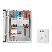 Boîtier de distribution d'énergie personnalisé, fournitures électriques 380V 4P, minuterie, compteur, coffret électrique ATS, tableau de distribution ATS