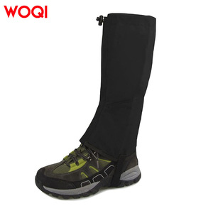 Guêtres de randonnée Woqi noires 42x55cm, imperméables, pour l'escalade sur neige, équipement de plein air unisexe - Product Image 1