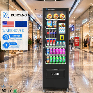 ตู้จำหน่ายสินค้าอัตโนมัติ RUNYANG แบบสั่งทำพิเศษสำหรับอาหารและเครื่องดื่มกลางแจ้ง พร้อมหน้าจอสัมผัสและระบบทำความเย็นด้วย AI - Product Image 1