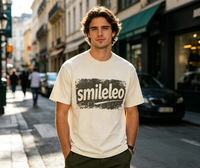 Camiseta de Hombre de Algodón Grueso, Estilo Vintage, con Estampado Gráfico Personalizado, Talla Grande
