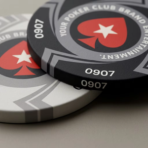 [Direct Usine] Jetons de <span class=keywords><strong>poker</strong></span> professionnels en céramique de 39 mm, 10 g, avec logo <span class=keywords><strong>personnalisé</strong></span>, qualité casino, impression par sublimation intégrale - Product Image 2