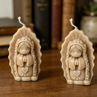 Moule à bougie en silicone Vierge Marie, pour la fabrication de bougies Madone priante, savon parfumé DIY, moulage de résine et de plâtre, décoration d'intérieur, cadeau fait main