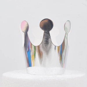 Chapeau en papier décoratif pour la pâtisserie, personnalisable avec logo, multi-styles, or et argent, papier épais pour enfants et adultes - Product Image 5