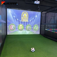 Simulateur de jeu de football interactif avec projection au sol, écran LCD AR, contrôle par application Wi-Fi