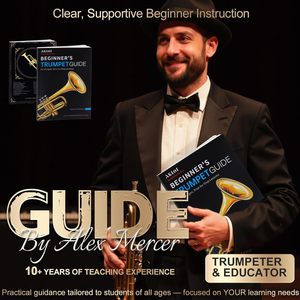 Trompeta AKLOT BB para Principiantes, Campana Forjada a Mano, Acción <span class=keywords><strong>de</strong></span> Válvula Suave, Cuerpo <span class=keywords><strong>de</strong></span> Latón Lacado en Oro, Estuche <span class=keywords><strong>de</strong></span> Cuero, Silenciador y Kit <span class=keywords><strong>de</strong></span> Limpieza - Product Image 6