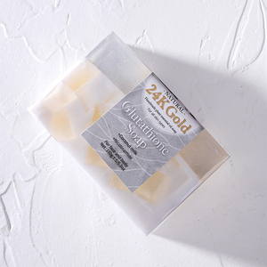 Savon artisanal 3 en 1 à l'huile essentielle de glutathion et or 24 carats, 150g x 3 pièces, blanchissant naturel pour le visage et le corps, tous types de peau - Product Image 3