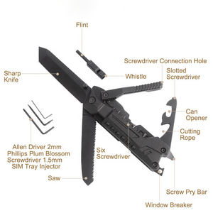 Toptan DIY vahşi Survival multi EDC katlanır bıçak açık paslanmaz çelik taktik aracı tornavida ile Set - Product Image 4