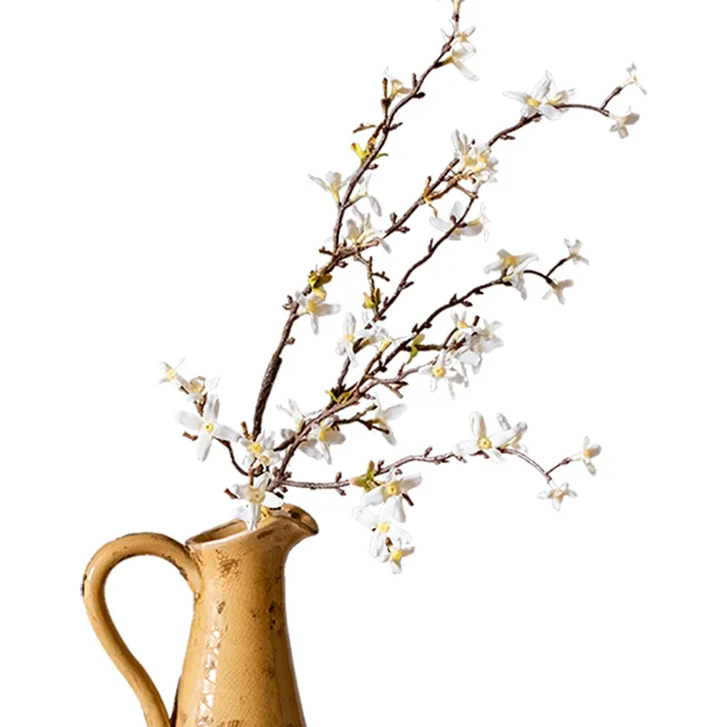 Indoor flowers home wedding decoration snow willow flower branches artificial forsythia flowers