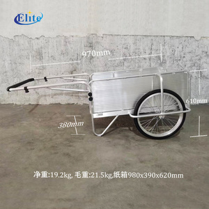 Chariot de jardin en aluminium - Chariot pliable robuste pour les travaux de jardinage, les jardins potagers et le bricolage à domicile - Product Image 5