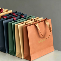 Sac de shopping robuste en carton ivoire recyclable avec logo personnalisé, capacité de charge de 6 à 9 kg, pour l'emballage de chaussures et de vêtements