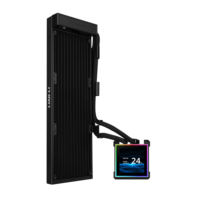 Refroidisseur d'eau pour processeur sans ventilateur Lian Li HydroShift II LCD-S 360, montage latéral, Turbe pour PC de jeu, écran LCD, refroidisseur d'eau pour processeur Aio