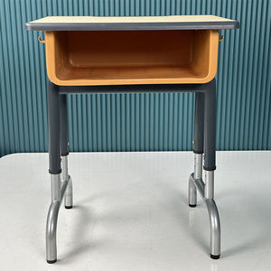 Muebles escolares, mesa <span class=keywords><strong>de</strong></span> estudio para niños, gran carga, plástico duradero, Asiento único, aula, lectura <span class=keywords><strong>de</strong></span> acero, escritorio <span class=keywords><strong>y</strong></span> silla escolar - Product Image 5