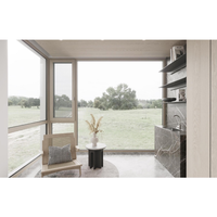 Ventanas Abatibles Interiores de Aluminio y Madera Compuesta Schomex con Accesorios, Resistentes al Viento y al Sonido, para Viviendas