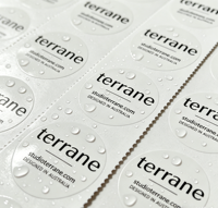 Etiquetas Redondas Transparentes de PET con Código QR Personalizadas - Etiquetas Autoadhesivas con Logotipo de Marca para Trazabilidad de Empaques de Productos