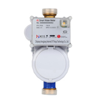 Compteur d'eau intelligent en cuivre pur à connexion filetée de type rotor prépayé sans fil 4G 20 mm R80 4 m³/h