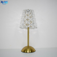 Lampe de table LED sans fil à intensité variable par batterie, classique, moderne, élégante, pour bar, salle à manger, restaurant de luxe, événement, décoration de mariage