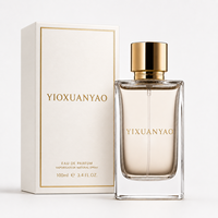Flacons vaporisateurs de parfum en verre transparent 30ml 50ml 100ml, flacons de parfum vides avec couvercles, logo personnalisé, stock disponible