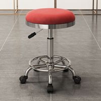Tabouret de Salon Inclinable à Hauteur Réglable, Chaise de Pédicure Moderne de Luxe en Cuir Synthétique avec Pompe Hydraulique Puissante pour Hôpital et Hôtel