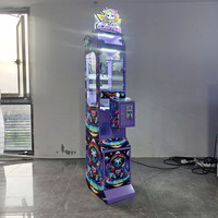 Machine à attraper les mini-poupées en métal, commerciale, économique, à monnayeur, avec mécanisme de contrôle de la monnaie complet et roulettes mobiles, pour enfants en intérieur