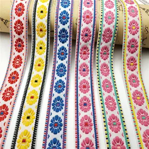 Webbing factory custom trim embroidered ribbon jacquard