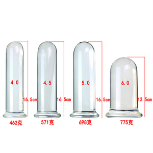 Dildo in Vetro Trasparente con Base Cilindrica da 2.0-6.0 cm per Masturbazione Femminile, Prodotto Erotico per Adulti - Product Image 3