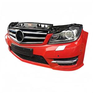 Para <span class=keywords><strong>Mercedes</strong></span> Benz Clase C W204, Nuevo Conjunto de Parachoques Delantero con Radiador, Faro, Capó y Placa Protectora - Product Image 3