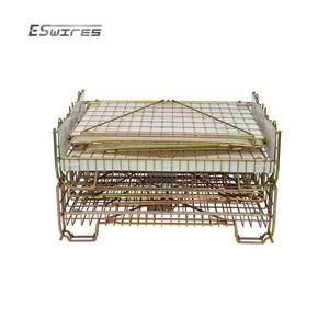 Gabbia in Rete Metallica Pieghevole per Stoccaggio Preforme PET, Movimentazione Materiali in Magazzino - Product Image 2