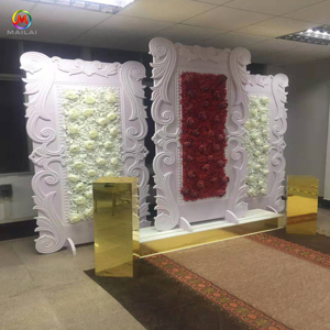 Fundos luxuosos para casamento, decoração de palco de eventos, casamento, com flores para venda - Product Image 3