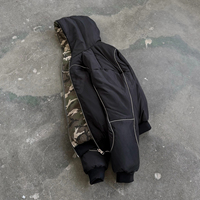 Vestes d'hiver personnalisées à capuche et à fermeture éclair, ultra légères, en duvet de canard et d'oie, réversibles, avec logo, rembourrées, style bulle, pour hommes et femmes