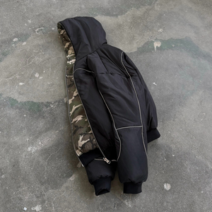 Tùy Chỉnh Mùa Đông Cắt Xuống Áo Khoác Zip Up Áo Khoác Siêu Ánh Sáng Vịt Ngỗng Biểu Tượng Có Thể Đảo Ngược Độn Bong Bóng Nóc Áo Khoác Cho Nam Giới Phụ Nữ - Product Image 3