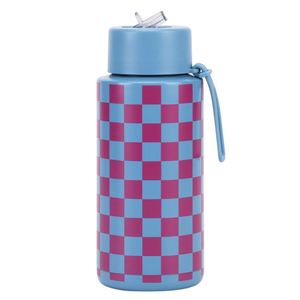 1000ML <b>Large</b> Capacity Checkerboard Design Insulated Stainless Steel Water Bottle with Suction Nozzle Copper Water Bottle - Product Image 4