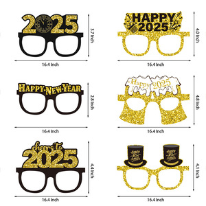 2025 decoración de fiesta de año nuevo 2025 gafas 3D de Año Nuevo <span class=keywords><strong>Hola</strong></span> 2025 gafas para feliz decoración de Año Nuevo - Product Image 3