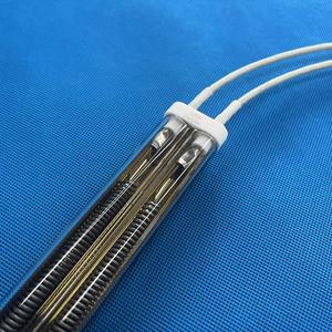 Lampe chauffante halogène à double tube à ondes moyennes personnalisée de 4500 W pour le séchage d'encre d'imprimante, d'acrylique, de plastique sous vide et de préformes, radiateur IR - Product Image 2