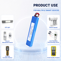 Paket Baterai LiFePO4 6.4V 5000mAh 32Wh 2S Konektor JST-XH Balance untuk Lampu Tenaga Surya Perangkat Luar Ruangan OEM ODM 3000 Siklus Penggunaan 0~55
