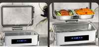 Expédition mondiale, équipement de service de buffet de construction robuste, cuisinière de service de buffet, cuisinière de buffet pour la restauration, utilisation en hôtel et restaurant