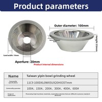 Besdia-Meule en alliage de diamant en forme de cuvette de première classe en acier au tungstène pour rectifieuse