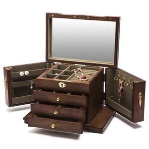 Personalizado de moda de estilo europeo atractivo diseño de madera de la joyería caja de almacenamiento con cerradura - Product Image 6