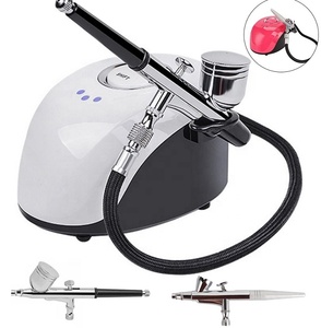 Kit completo de aerógrafo para decoración de pasteles, arte corporal, tatuaje de uñas, compresor recargable, pistola y herramientas de cobre y ABS - Product Image 2