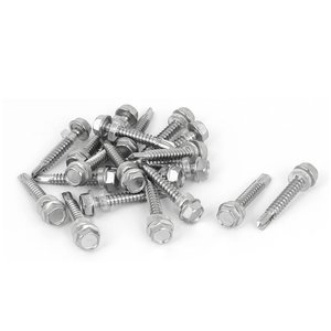 Vis autoperceuses pour toiture en acier galvanisé 304 avec tête EPDM et rondelle de fixation - Product Image 5