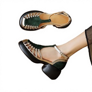 Sandalias de Tacón Alto con Punta Abierta y Suela de Esponja Suave para Mujer, Cierre de Hebilla, Tendencia de Moda para Actividades al Aire Libre de Verano - Product Image 3