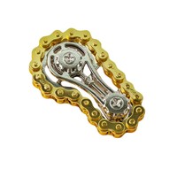 Spinner de décompression métallique pour doigts, modèle de jouet à chaîne, gadget anti-ennui pour jeunes, populaire sur internet