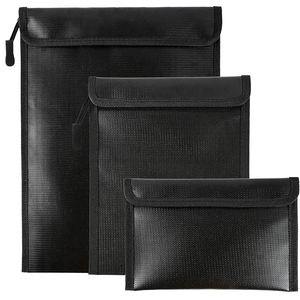 Borsa Impermeabile e Ignifuga, Portadocumenti e Contanti, Borsa di Sicurezza per Passaporti, Organizzatore Portatile con Cerniera Ignifuga - Product Image 1