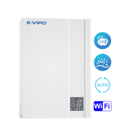 Système de ventilation d'air frais mural sans conduit ERV rectangulaire avec filtre HEPA, contrôle intelligent, pour une seule pièce, design graphique, école